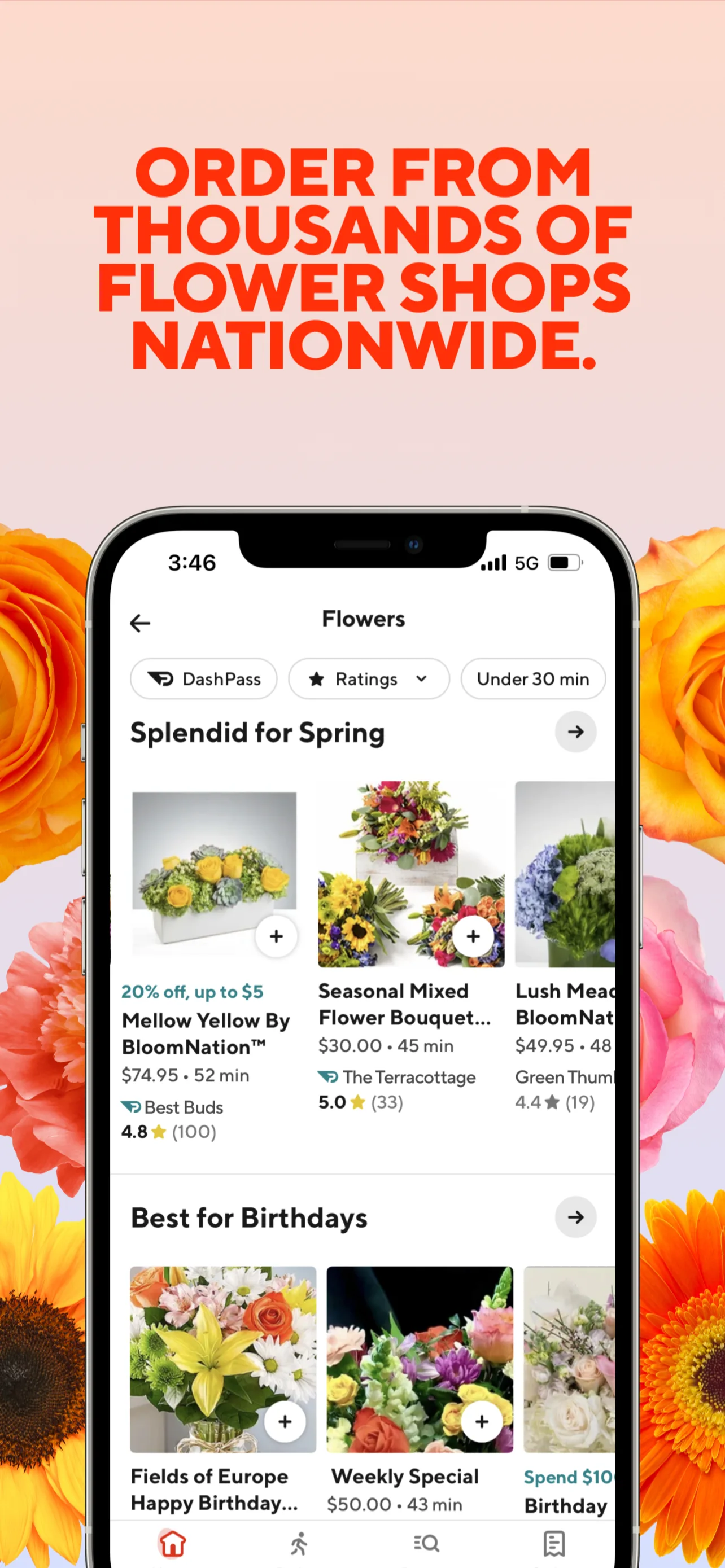 DoorDash CPP screenshot (Mother’s Day)